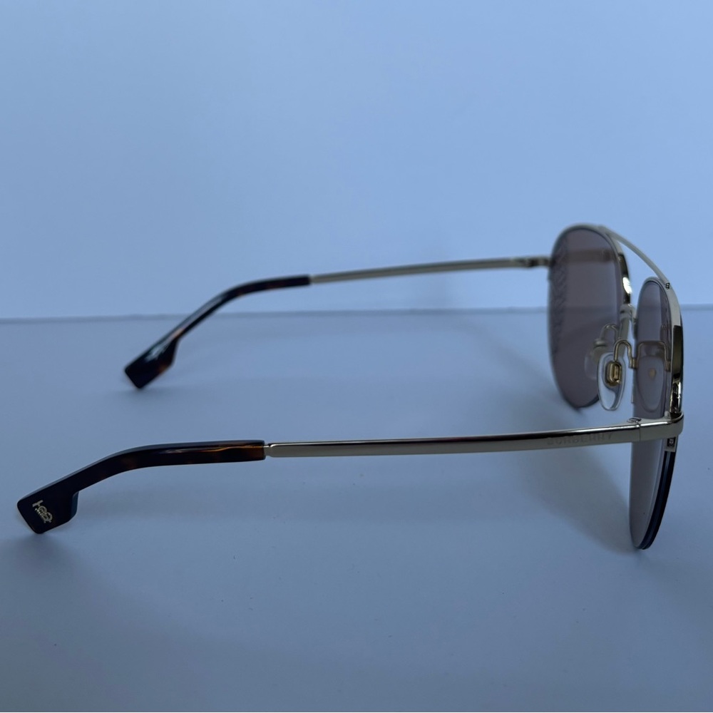 New Burberry Gold and Brown Sunglasses - Picture 4 of 5